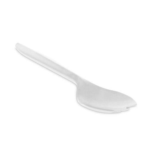 Picture of Fieldware Cutlery, Spork, Mediumweight, White, 1,000/Carton