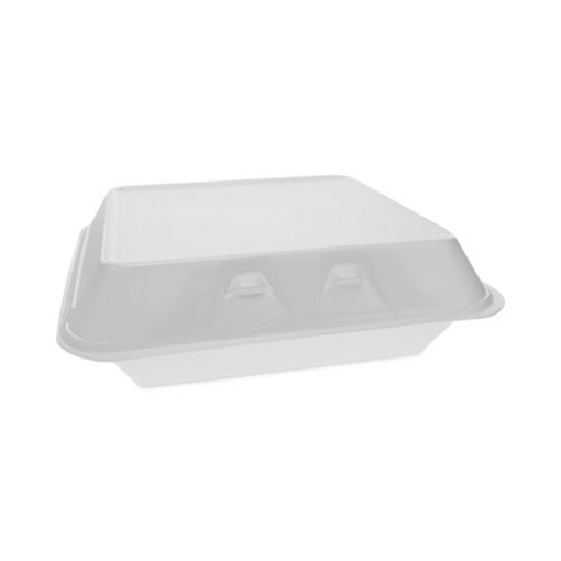 Picture of SmartLock Foam Hinged Lid Container, X-Large, 9.5 x 10.5 x 3.25, White, 250/Carton