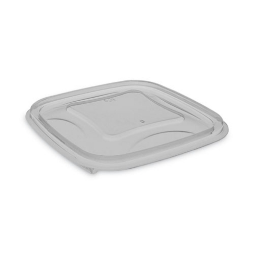 Picture of EarthChoice Square Recycled Bowl Flat Lid, 5.5 x 5.5 x 0.75, Clear, Plastic, 504/Carton