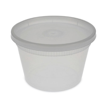 Picture of Newspring DELItainer Microwavable Container, 16 oz, 2 x 2 x 2, Clear, Plastic, 240/Carton