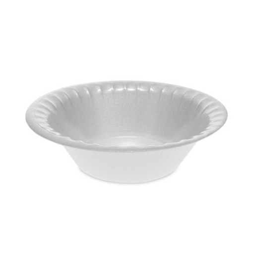 Picture of Placesetter Deluxe Laminated Foam Dinnerware, Bowl, 12 oz, 6" dia, White, 1,000/Carton