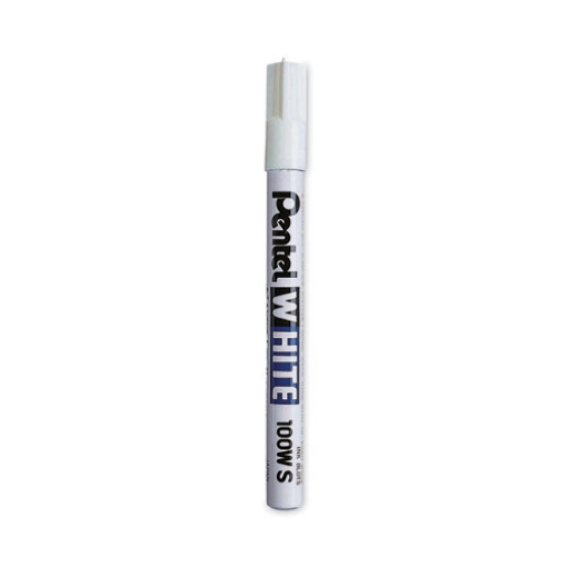 Picture of White Permanent Marker, Fine Bullet Tip, White