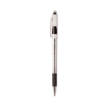 Picture of R.s.v.p. Ballpoint Pen Value Pack, Stick, Fine 0.7 Mm, Black Ink, Clear/black Barrel, 24/pack
