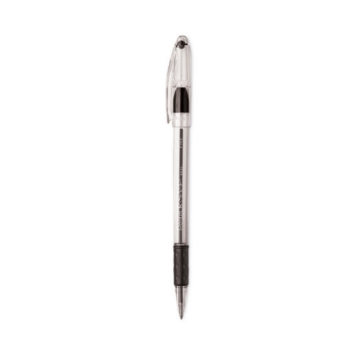 Picture of R.s.v.p. Ballpoint Pen Value Pack, Stick, Fine 0.7 Mm, Black Ink, Clear/black Barrel, 24/pack