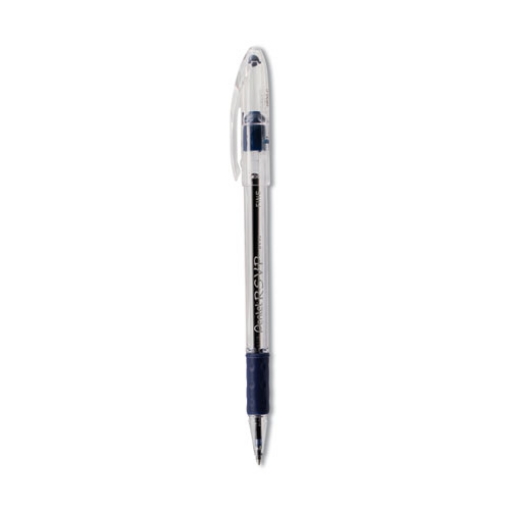 Picture of R.s.v.p. Ballpoint Pen, Stick, Fine 0.7 Mm, Blue Ink, Clear/blue Barrel, Dozen