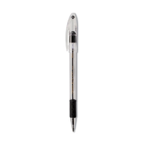 Picture of R.s.v.p. Ballpoint Pen, Stick, Medium 1 Mm, Black Ink, Clear/black Barrel, Dozen