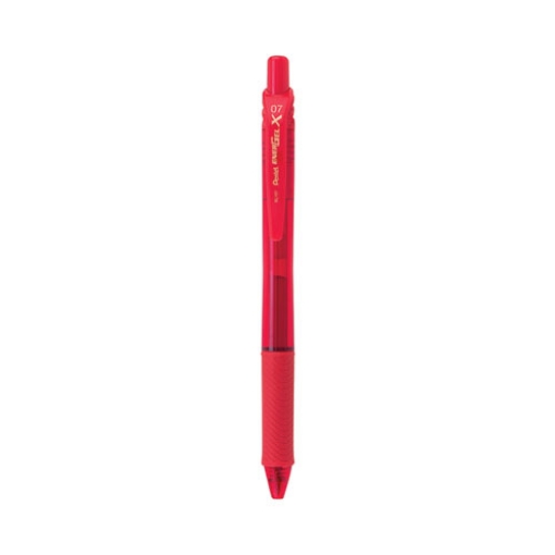 Picture of EnerGel-X Gel Pen, Retractable, Medium 0.7 mm, Red Ink, Translucent Red/Red Barrel, Dozen