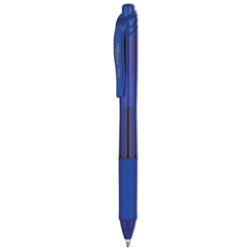 Picture of EnerGel-X Gel Pen, Retractable, Bold 1 mm, Blue Ink, Translucent Blue/Blue Barrel, Dozen