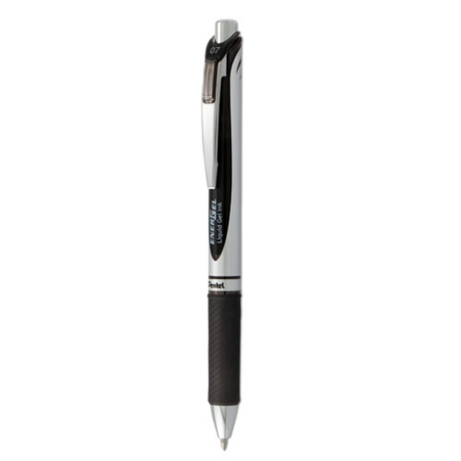 Picture of Energel Rtx Gel Pen, Retractable, Medium 0.7 Mm, Black Ink, Black/gray Barrel