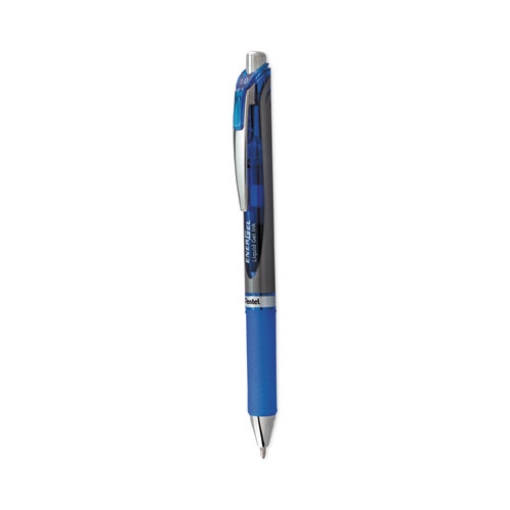 Picture of Energel Rtx Gel Pen, Retractable, Bold 1 Mm, Blue Ink, Blue/gray Barrel