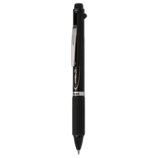 Picture of Energel 2s Multi-Color Gel Pen/pencil, Retractable, Medium 0.5 Mm, Black/red Ink, Black Barrel