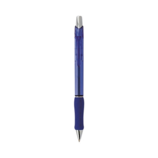 Picture of R.S.V.P. Super RT Ballpoint Pen, Retractable, Medium 0.7 mm, Blue Ink, Translucent Blue/Blue Barrel, Dozen