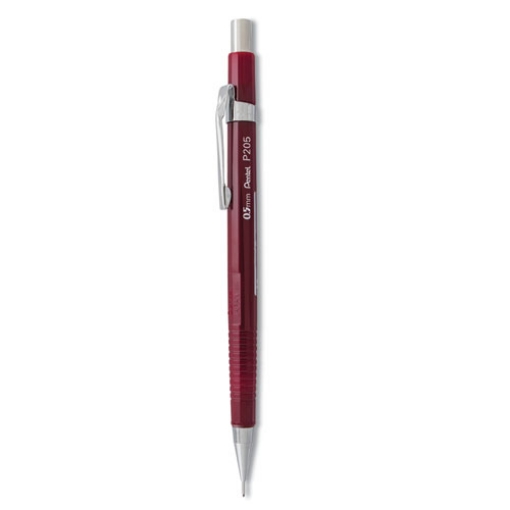 Picture of Sharp Mechanical Pencil, 0.5 mm, HB (#2), Black Lead, Burgundy Barrel