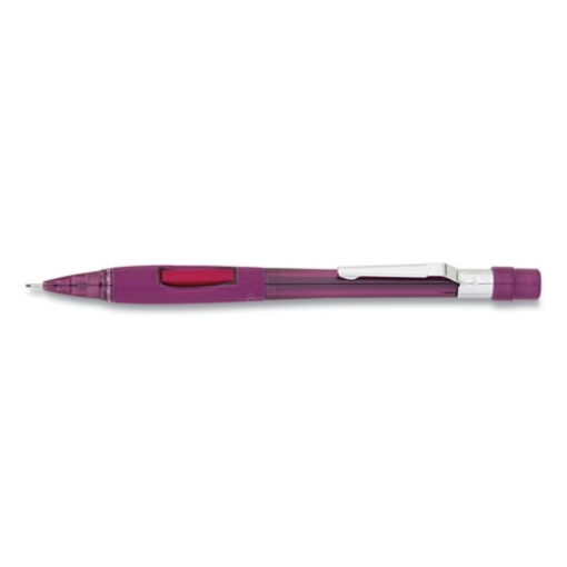 Picture of Quicker Clicker Mechanical Pencil, 0.9 mm, HB (#2), Black Lead, Transparent Burgundy Barrel