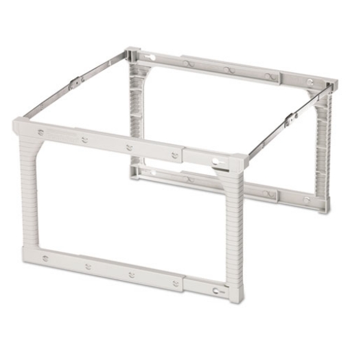 Picture of Plastic Snap-Together Hanging Folder Frame, Legal/letter Size, 18" To 27" Long, White/silver Accents