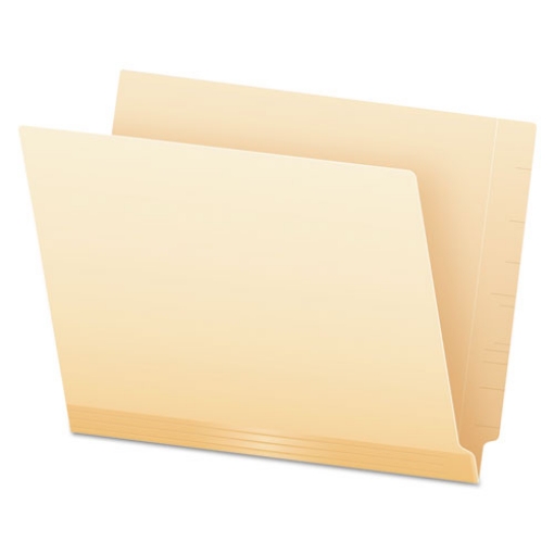 Picture of Manila Laminated Spine Shelf File Folders, Straight Tabs, Letter Size, Manila, 100/Box