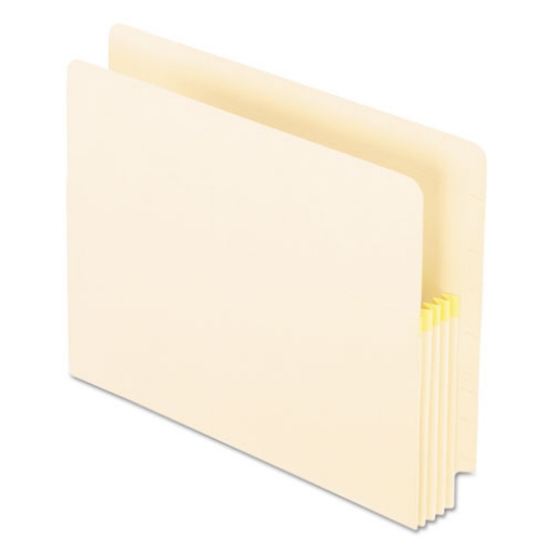 Picture of Convertible End Tab File Pockets, 3.5" Expansion, Letter Size, Manila, 25/box