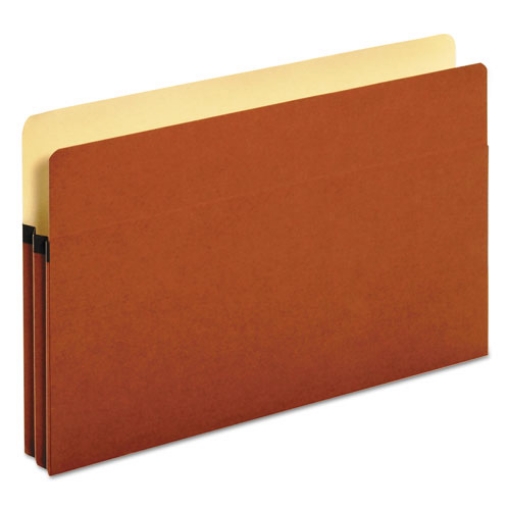 Picture of Standard Expanding File Pockets, 1.75" Expansion, Legal Size, Red Fiber, 25/box