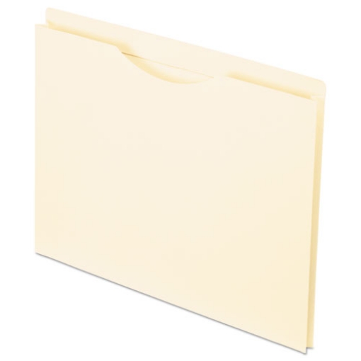 Picture of Manila Reinforced File Jackets, 2-Ply Straight Tab, Letter Size, Manila, 50/box