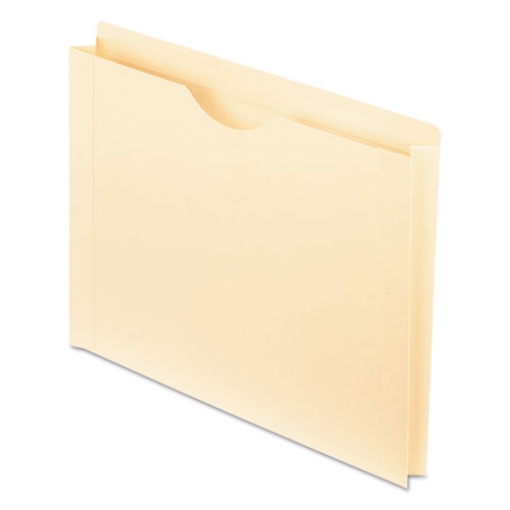 Picture of Manila Reinforced File Jackets, 2-Ply Straight Tab, Letter Size, Manila, 50/box