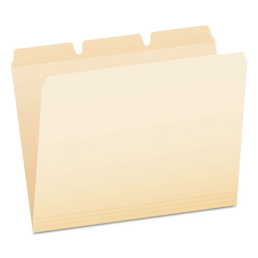 Picture of Ready-Tab Reinforced File Folders, 1/3-Cut Tabs: Assorted, Letter Size, Manila, 50/Pack