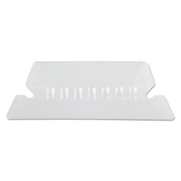 Picture of Transparent Colored Tabs For Hanging File Folders, 1/5-Cut, Clear, 2" Wide, 25/Pack