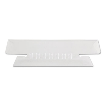 Picture of Transparent Colored Tabs For Hanging File Folders, 1/3-Cut, Clear, 3.5" Wide, 25/Pack