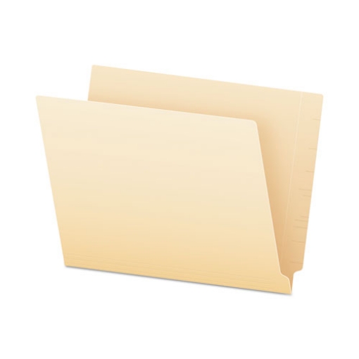 Picture of SmartShield End Tab File Folders, Straight Tabs, Letter Size, Manila, 75/Box