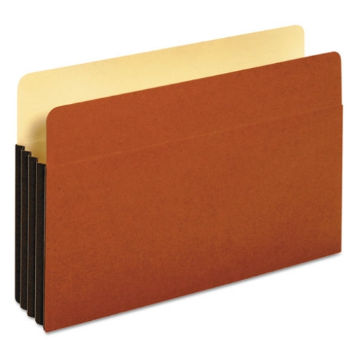 Picture of File Pocket with Tyvek, 3.5" Expansion, Legal Size, Redrope, 10/Box