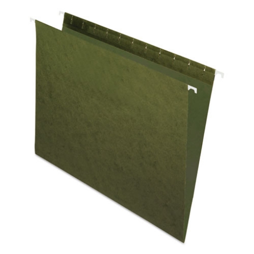 Picture of Standard Green Hanging Folders, Letter Size, Straight Tabs, Standard Green, 25/Box