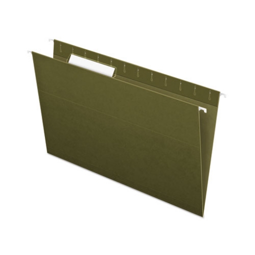 Picture of Standard Green Hanging Folders, Legal Size, 1/3-Cut Tabs, Standard Green, 25/Box