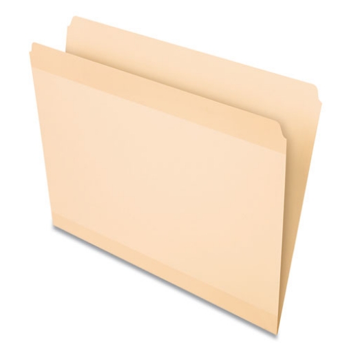 Picture of Poly Reinforced File Folder, Straight Tabs, Letter Size, Manila, 24/Pack