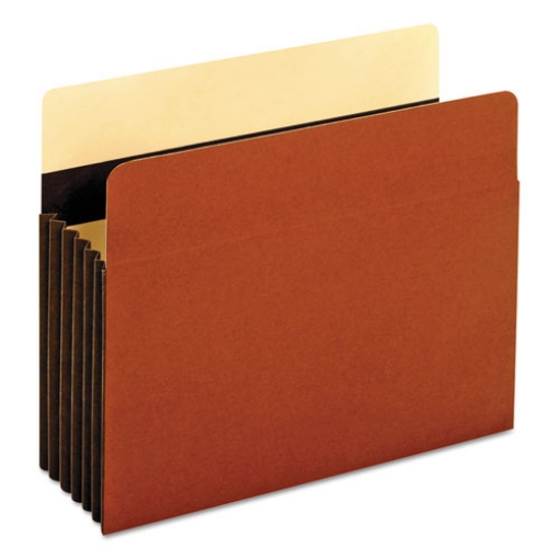 Picture of Heavy-Duty File Pockets, 5.25" Expansion, Letter Size, Redrope, 10/box