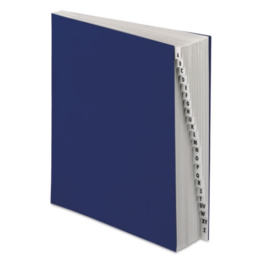 Picture of Expanding Desk File, 20 Dividers, Alpha Index, Letter Size, Dark Blue Cover