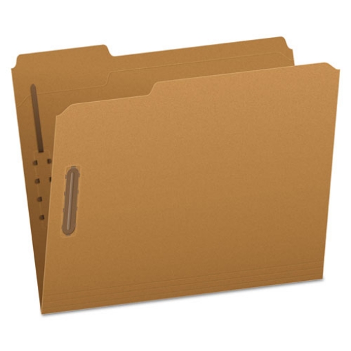 Picture of Kraft Fastener Folders, 1/3-Cut Tabs, 2 Fasteners, Letter Size, Kraft Exterior, 50/Box