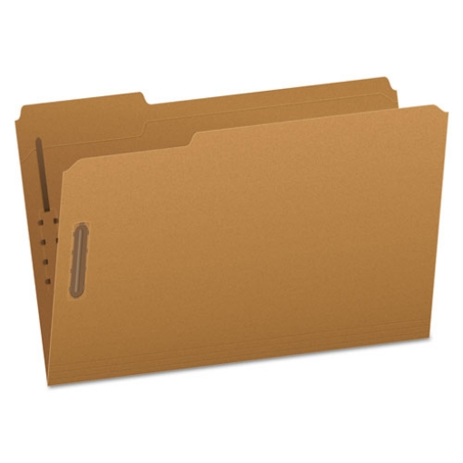 Picture of Kraft Fastener Folders, 1/3-Cut Tabs, 2 Fasteners, Legal Size, Kraft Exterior, 50/Box