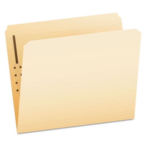 Picture of Manila Fastener Folders, Straight Tabs, 1 Fastener, Letter Size, Manila Exterior, 50/Box