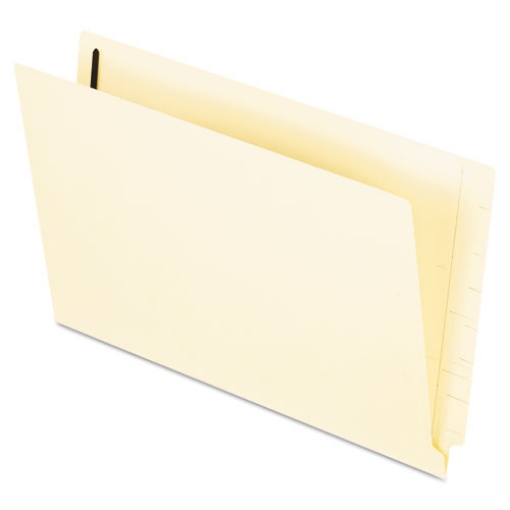 Picture of Manila End Tab Expanding Fastener Folders, 2-Ply Tabs, 0.75" Expansion, 2 Fasteners, Legal Size, Manila Exterior, 50/Box