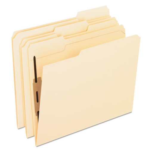 Picture of Manila Fastener Folders with Bonded Lesspace Fasteners, 2 Fasteners, Letter Size, Manila Exterior, 50/Box