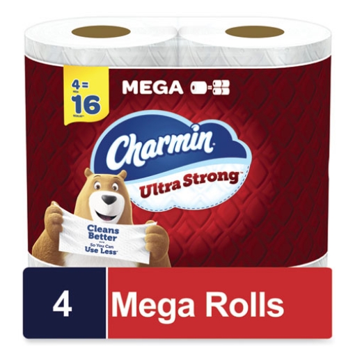 Picture of Ultra Strong Bathroom Tissue, Septic Safe, 2-Ply, White, 242 Sheet/Roll, 4/Pack