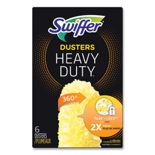 Picture of Heavy Duty Dusters Refill, Dust Lock Fiber, Yellow, 6/box