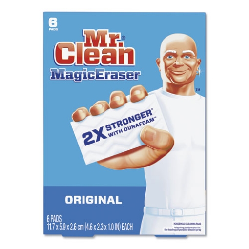 Picture of Magic Eraser, 2.3 X 4.6, 1" Thick, White, 6/pack, 6 Packs/carton