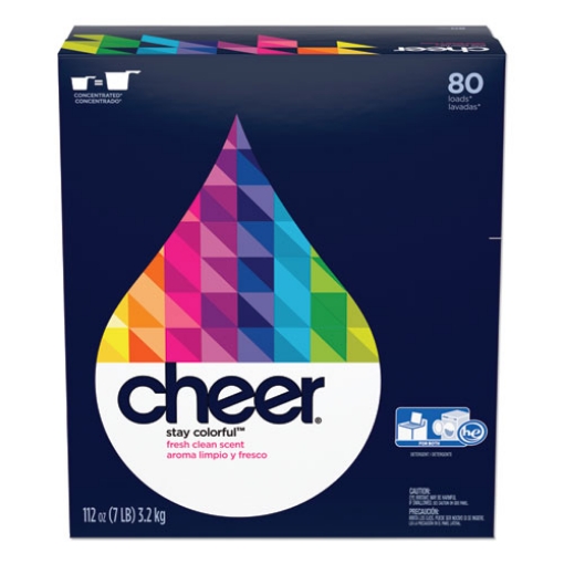 Picture of Powder Laundry Detergent, Cheer Original Scent, 112 Oz Box, 3/carton