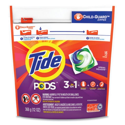 Picture of Pods, Laundry Detergent, Spring Meadow, 16/pack, 6 Packs/carton