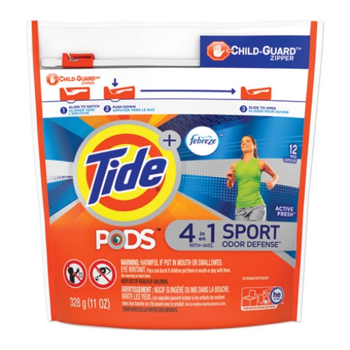 Picture of Pods, Laundry Detergent, Active Fresh, 12/pack, 6/carton