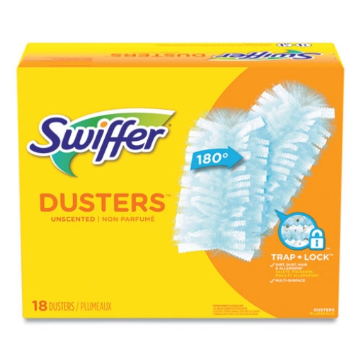 Picture of Refill Dusters, Dust Lock Fiber, 2" X 6", Light Blue, 18/box, 4 Boxes/carton