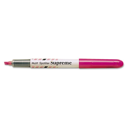 Picture of Spotliter Supreme Highlighter, Fluorescent Pink Ink, Chisel Tip, Pink/white Barrel