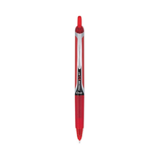 Picture of Precise V5rt Roller Ball Pen, Retractable, Extra-Fine 0.5 Mm, Red Ink, Red Barrel