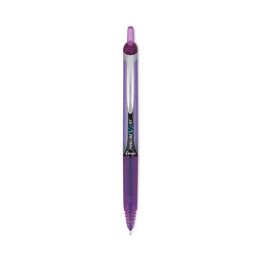 Picture of Precise V7rt Roller Ball Pen, Retractable, Fine 0.7 Mm, Purple Ink, Purple Barrel