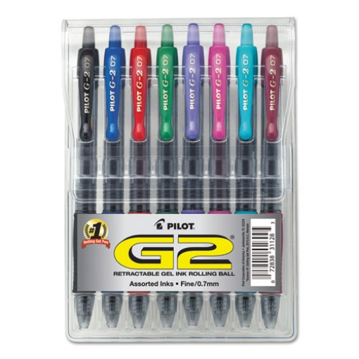 Picture of G2 Premium Gel Pen, Retractable, Fine 0.7 Mm, Assorted Ink And Barrel Colors, 8/pack